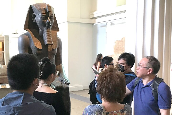 Looking at one of the numerous statues of the famous Pharaoh Amenhotep III, grandfather of Tutankhamun. Moses may have been very familiar with this pharaoh, but Egyptologists are divided.